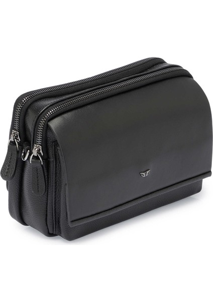 Siyah Hakiki Deri Erkek Portföy Çantası - S1PC00021529-C3J fiyatları