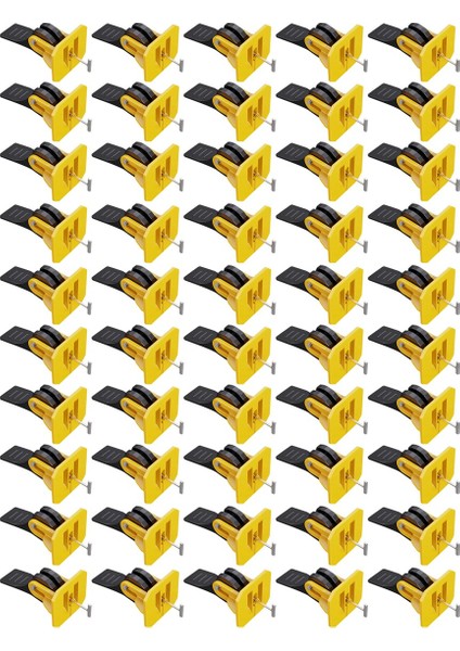 Fayans Döşeme Için 50 Pcs Fayans Tesviye Sistemi Inşaat Aleti Parçaları (Yurt Dışından)