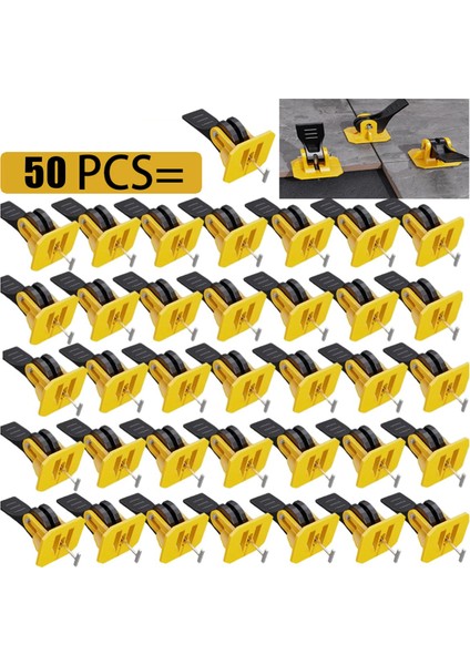 Fayans Döşeme Için 50 Pcs Fayans Tesviye Sistemi Inşaat Aleti Parçaları (Yurt Dışından) fiyatları