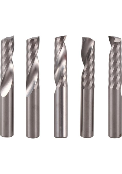 Adet 6mm 1/4 Inç Karbür Cnc Uçları Bir Tek Flüt Uçlu Freze Araçları 22MM (Yurt Dışından)