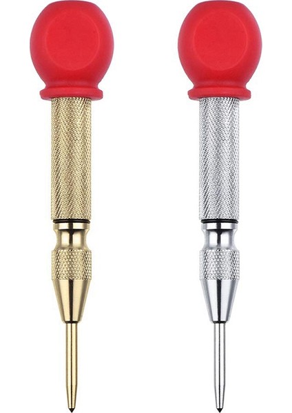 Adet Yüksek Hızlı Merkez Yumruk, Merkezi Delgeç Marker Scriber Ahşap, Metal, Plastik, Araba Pencere Zımba Kırıcı Aracı Yastık Kapaklı ve Ayarlanabilir Darbe-/gümüş (Yurt Dışından) modelleri