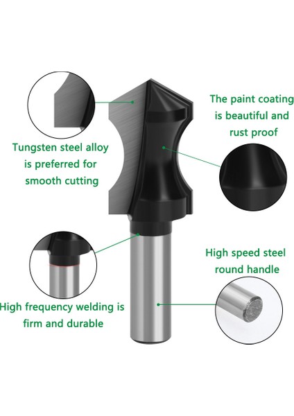 12MM Shank Sivri Burun Ark Freze Kesici Oyma Masa Kenar Freze Uçları Ağaç Işleme Bit Için Katı Karbür Araçları (Yurt Dışından) modelleri