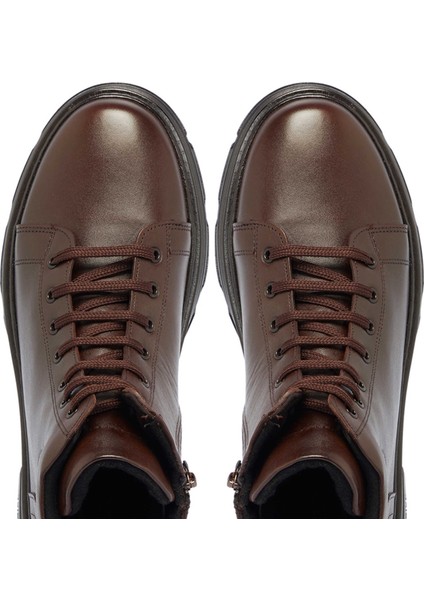Kahve Hakiki Deri Erkek Bot - E24K1BT57264-A24 indirimleri