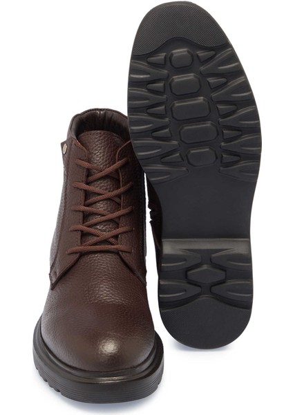Kahve Hakiki Deri Erkek Casual Bot - E24K1BT57037-A42 fırsatları
