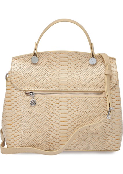 Bej Hakiki Deri Kadın El Çantası - S25Y1BC79121-B63 modelleri