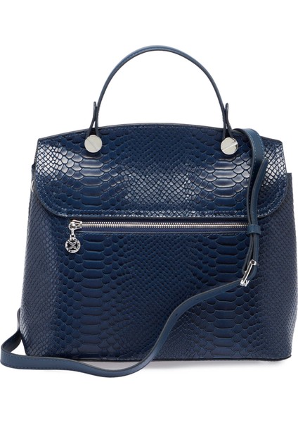 Lacivert Hakiki Deri Kadın El Çantası - S25Y1BC79121-G9C modelleri