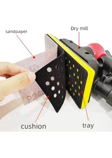 Kuru Öğütücü Tepsisi Dikdörtgen Taşlama Kartı Şasi Pnömatik Kuru Öğütme Disk Pnömatik Zımpara Kağıdı Makinesi Aksesuarları (Yurt Dışından) modelleri