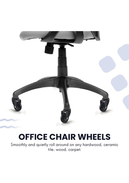 5 Adet Yedek Sandalye Tekerlekleri 2 Inç, Eklenti Gövdeli Ağır Hizmet Tipi Tekerlekler 7/16 x 7/8 Inç, Sessiz ve Pürüzsüz Yuvarlanma (Yurt Dışından) modelleri