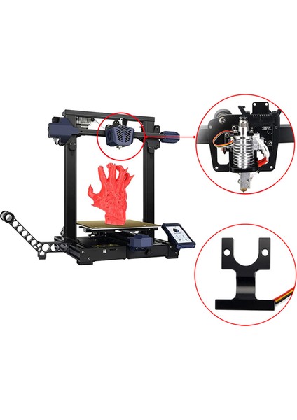 3D Yazıcı Aksesuarları Vyper E Kobra Ekstrüder Sıcak Uç Montaj Bloğu Otomatik Seviyelik (Yurt Dışından) fiyatları