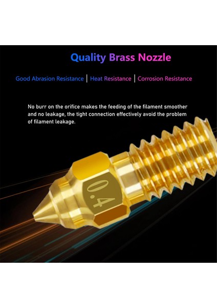 Ender 3 V3 Se Nozul Kiti Için 6pc, 3D Yazıcı Pirinç Nozulları 0.4mm 0.6mm 0.8mm, Yüksek Sıcaklık Direnç Ekstrüder Nozulları (Yurt Dışından) modelleri