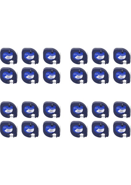 24PCS Letratag Doldurma Etiket Bantları Dymo Için Etiket Makinesi 91331 White 4m x 12MM Etiket Yazıcı Dymo Etiket Maker (Yurt Dışından)