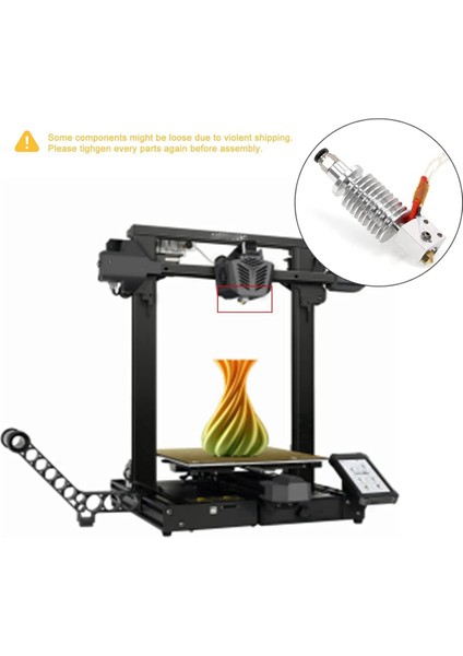 Sıcak Uç Kiti Ekstrüder Sıcak Uç Kit 0.4mm 3D Yazıcı Parçaları Anycubic I3 Mega 3D Ekstrüder Yazıcı Aksesuarları (Yurt Dışından) modelleri