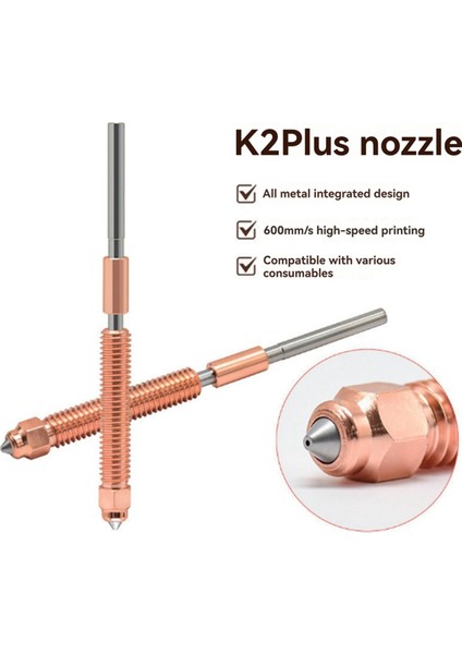 Kırkırı K2 Için Plus Nozul Hızlı Swap Nozul Kiti Sertleştirilmiş Çelik Kırpma K2 Için All-Metal Tasarım Plus 3D Yazıcı 0.4mm (Yurt Dışından) fiyatları