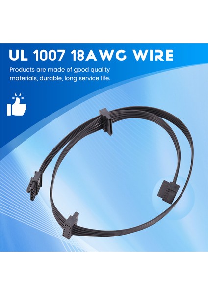 5pin 1 Ila 3 Periferik 15 Pin Sata 5p Psu Güç Kaynağı Soğutucu Master V550 V550 V650 V700 V750 V850 V1000 V1200 (Yurt Dışından) indirimleri