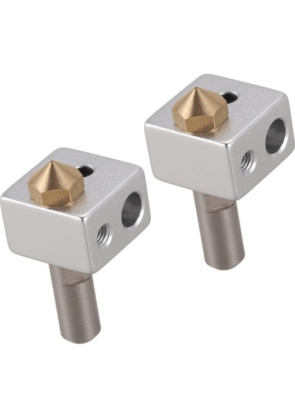 Ptfe Tüpü ve Alüminyum Isıtıcı Bloğu ile 3D Yazıcı M7 Nozul ve Boğaz Için 2x MK10 Hotend Kiti Geliştirilmiş Sürüm (Yurt Dışından)
