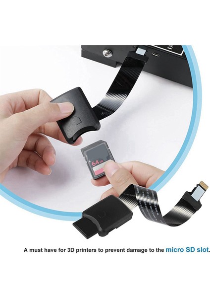 Ender 3 Pro/ender 3 V2/3d Yazıcı/raspberry Pi/gps/tv Için 3x Mikro-Sd-Micro-Sd Kart Esnek Genişletici Kablosu (Yurt Dışından) fırsatları