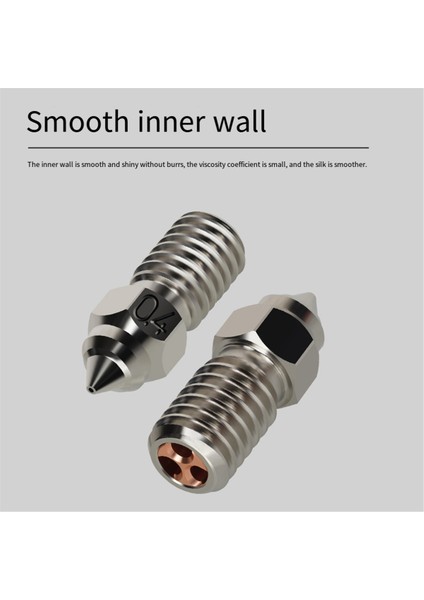 4pcs Ender 7/5/3V3 Se Nozul Krom Zirkonyum Bakır Nozul Yüksek Akışlı Yüksek Sıcaklık Cht Nozul (Yurt Dışından)