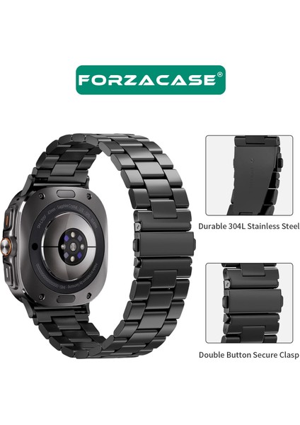 Samsung Galaxy Watch 8 Ultra 47mm ile uyumlu Metal Baklalı Kordon Kayış - FC1106 modelleri