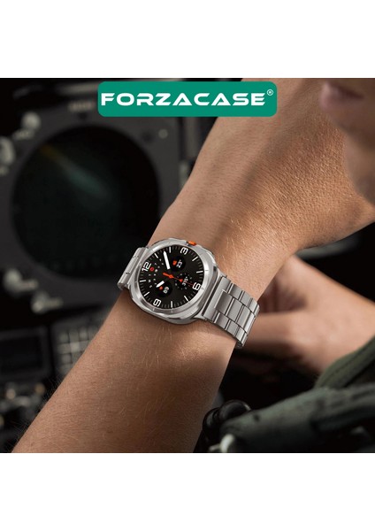 Samsung Galaxy Watch 8 Ultra 47mm ile uyumlu Metal Baklalı Kordon Kayış - FC1106 fırsatları