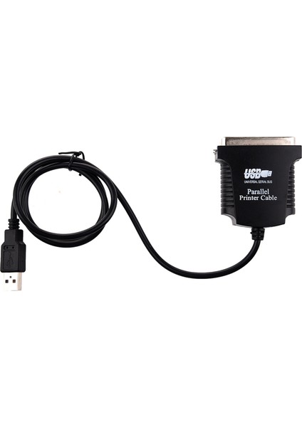 2x USB - Yazıcı Paralel Bağlantı Noktası 36PIN Erkek Dönüşüm Kablosu Siyah (Yurt Dışından) fiyatları