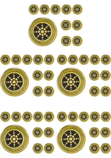 50PCS Emf Koruma Çıkartması Telefonlar Için Radyasyon Anti Cep Telefonu Çıkartması iPad Dizüstü Bilgisayar ve Alllech Cihazları (Yurt Dışından)