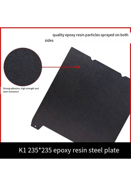 Kırkırı K1/K1C Çift Taraflı Epoksi Reçine Sprey Sıcak Yatak Çelik Plakası 235X235 Için 3D Baskı Aksesuarları (Yurt Dışından) modelleri
