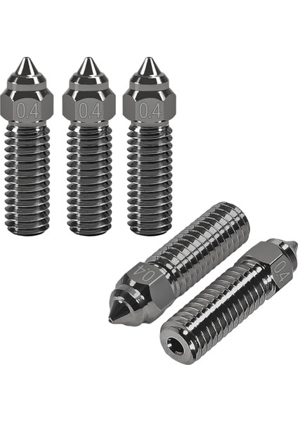 5pcs K1 Nozullar 3D Yazıcı Sertleştirilmiş Çelik Nozullar 0.4 Mm, Yüksek Hızlı Baskı ve Yüksek Akışlı Ekstrüder Nozulları (Yurt Dışından)