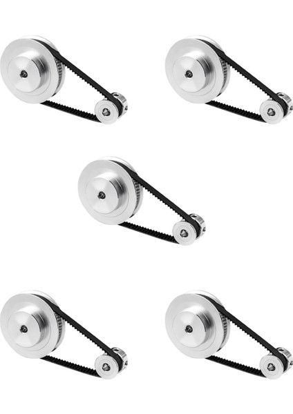 5x 2gt Senkron Tekerlek 1: 3 Azaltma Şanzıman Kasnak Kasnağı Modeli Mekanik Kemer 3D Yazıcı - 200X8X8MM (Yurt Dışından)