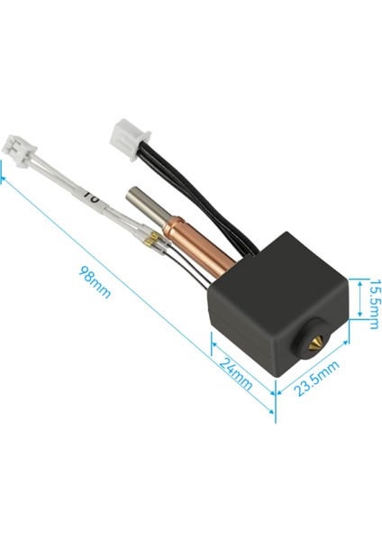 Kobra Için Baş Sıcak Uç Kiti 3D Yazıcı Parçaları Sıcak Uç Kiti Hotend Kiti Pirinç Sertleştirilmiş Çelik 0.4 Nozul (Yurt Dışından) indirimleri