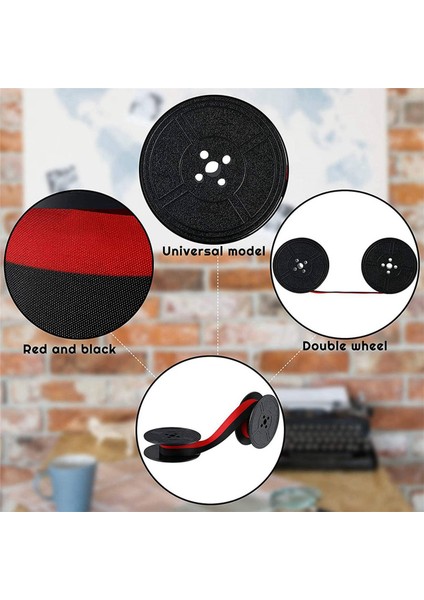 5 Paket Daktilo Kurdele Ikiz Makarası Daktilo Kurdele Kırmızı ve Siyah Ikiz Makara Yedek Paketi Çoğu Daktilo Için (Yurt Dışından) fırsatları