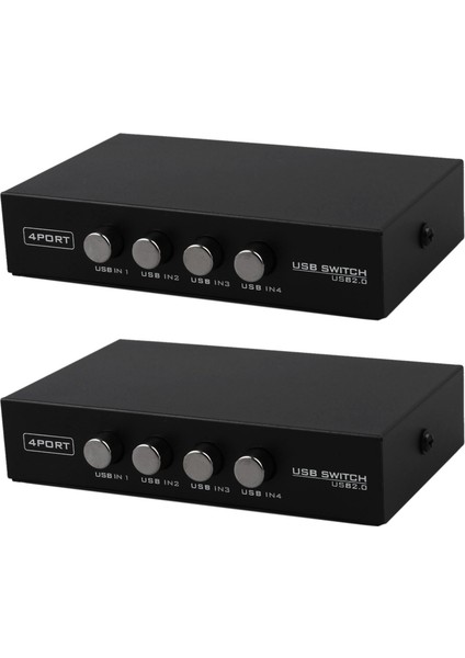 2x En Yeni Mini 4 Bağlantı Noktası USB Yazıcı Tarayıcı Paylaşım Paylaşım Anahtarı Ayırıcı Kutusu Hub (Yurt Dışından)