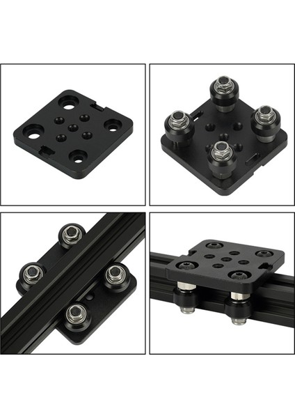 V-Slot Plaka Plakası Alüminyum 2020 Alüminyum Profiller, 3D Yazıcı Parçaları Için Özel Slayt Plakası (Yurt Dışından) fiyatları