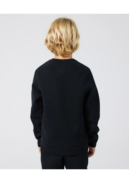 Tech Fleece Unisex Çocuk Siyah Bisiklet Yaka Sweatshirt - (FD3293-010 ) fırsatları