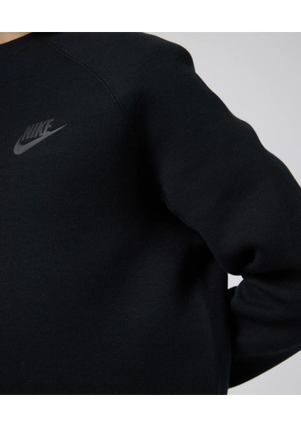 Tech Fleece Unisex Çocuk Siyah Bisiklet Yaka Sweatshirt - (FD3293-010 ) indirimleri