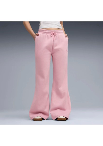 Kadın Pembe Puma Her Straight Pants Fl Pembe Kadın Eşofman Altı