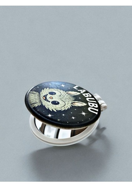 Labubu Temalı Plastik El Aynası. Çap: 9cm. Çift Taraflı fiyatları