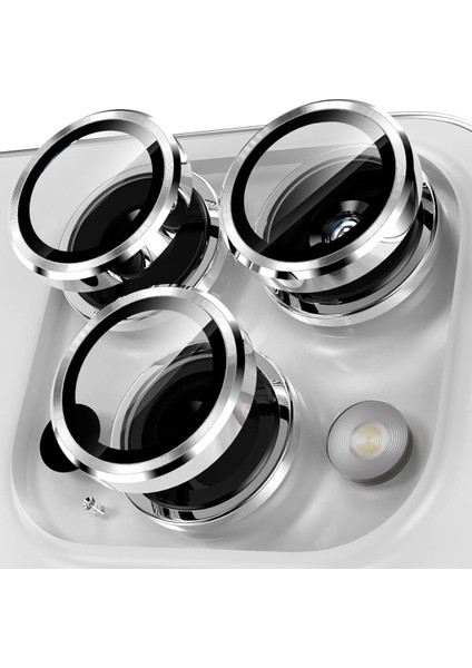 iPhone 15 Pro / 15 Pro Max Uyumlu Renkli Metal Lens Koruyucu