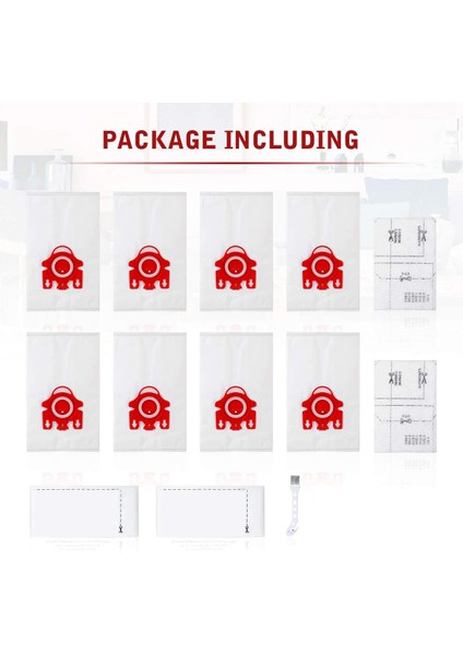 Miele Fjm Airclean 3D Verimlilik Toz Çantaları Için Yedek Vakum Torbalar, Modellere Uygun Miele F J M Serisi Vakum Süpürge (Yurt Dışından) modelleri