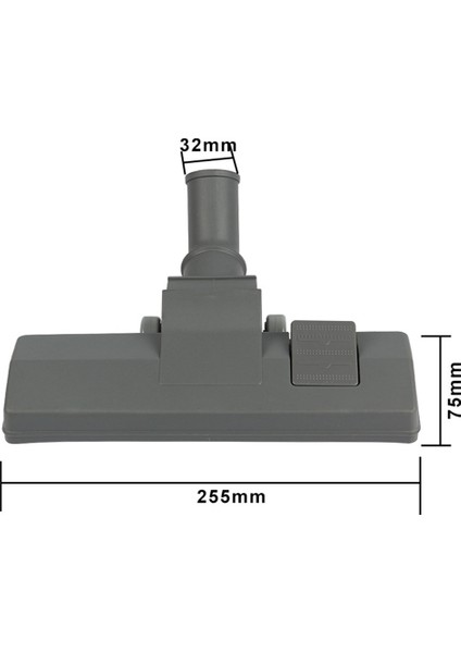 2 Pcs Evrensel Vakum Süpürge Euro Zemin Fırçası Kafa Fırçası Ek, Gri ve Siyah (Yurt Dışından) modelleri