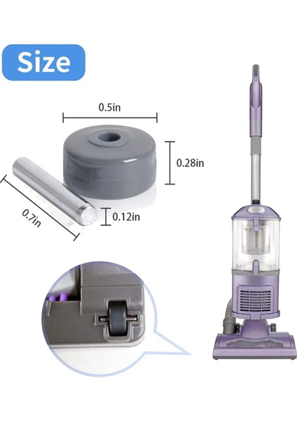 2 Çifti Değiştirme Tekerlekleri Köpekbalığı Vakum Temizleyici Modeller Için Uyum NV350 NV351 NV355 NV356E NV500 NV501 (Yurt Dışından) modelleri