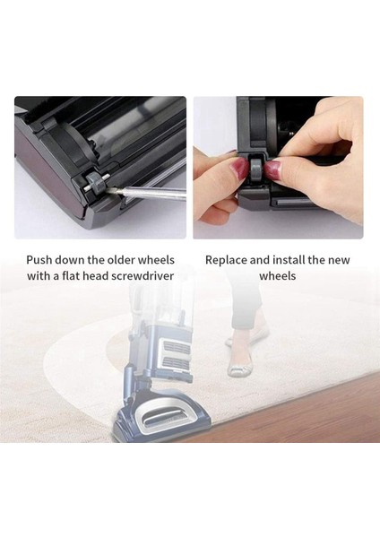 2 Çifti Değiştirme Tekerlekleri Köpekbalığı Vakum Temizleyici Modeller Için Uyum NV350 NV351 NV355 NV356E NV500 NV501 (Yurt Dışından) indirimleri