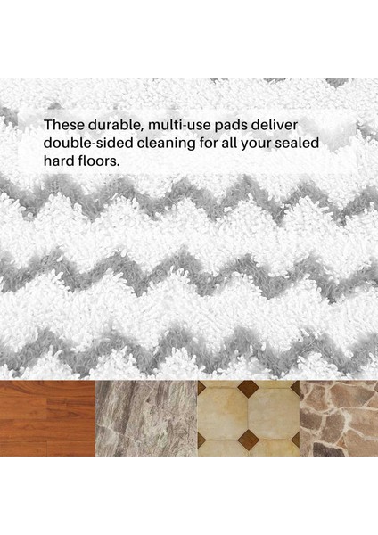 2 Paket Buharlı Paspas Yedek Pedleri Köpekbalığı Buhar Mop S1000 S1000A S1000C S1000WM S1001C Vakum Süpüratörleri (Yurt Dışından) modelleri