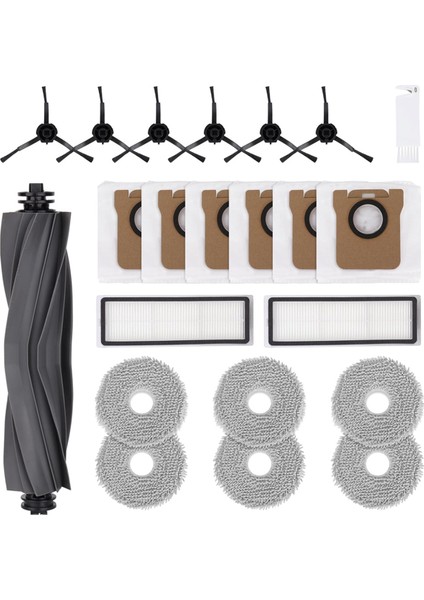 Dream L20 Ultra / L30 Ultra Robotik Elektrikli Temizleyici Yedek Parçalar Ana Yan Fırça Hepa Filtreler Mop Bez Toz Torbaları (Yurt Dışından)