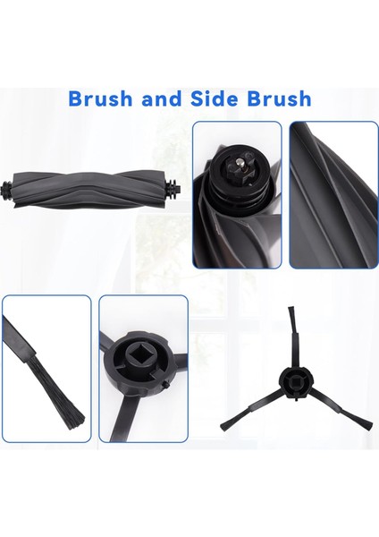 Dream L20 Ultra / L30 Ultra Robotik Elektrikli Temizleyici Yedek Parçalar Ana Yan Fırça Hepa Filtreler Mop Bez Toz Torbaları (Yurt Dışından) modelleri