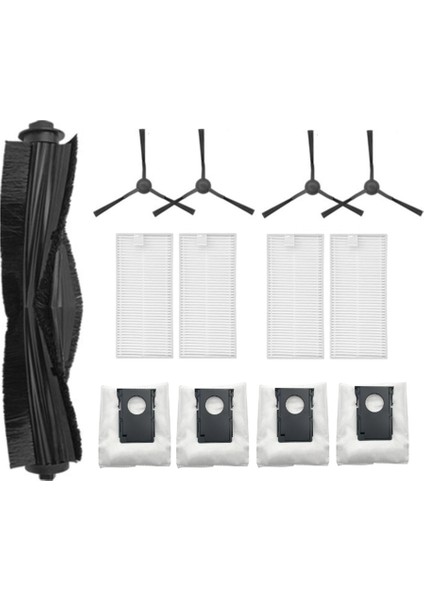 Midea W20 / W20 Pro / Eureka J20 Robot Vakum Süpürge Değiştirilebilir Parçalar Ana Yan Fırça Hepa Filtre Toz Çantası (Yurt Dışından)