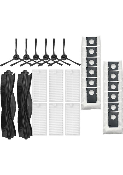 Eureka J20 / Mıdea W20 Yedek Ana Yan Fırça Hepa Filtre Toz Torbaları Yedek Parça Aksesuarları (Yurt Dışından)