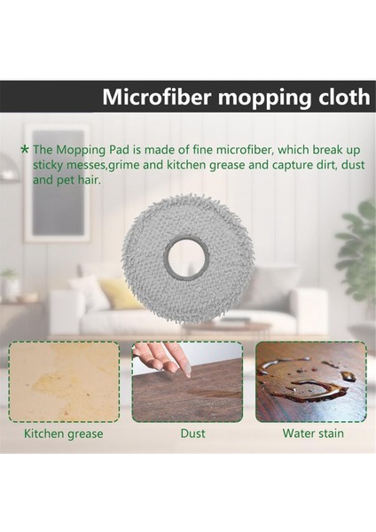 Ecovacs Deebot T30S Robot Vakum Aksesuarları Ana Yan Fırça Hepa Filtre Mop Bez Toz Torbası (Yurt Dışından) modelleri