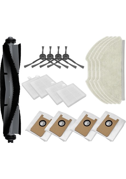 Airrobo T20 Değiştirme Için Ana Yan Fırça Hepa Filtre Mop Padleri Toz Torbaları Yedek Parçalar Aksesuarlar (Yurt Dışından)