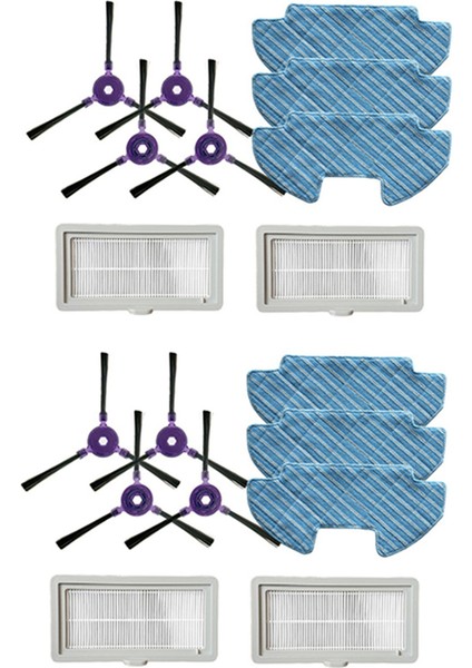 2set Ana Fırça Filtreleri Yan Fırça Paspas Kumaş Kiti Samsung Powerbot-E VR05R5050WK Robotik (Yurt Dışından)