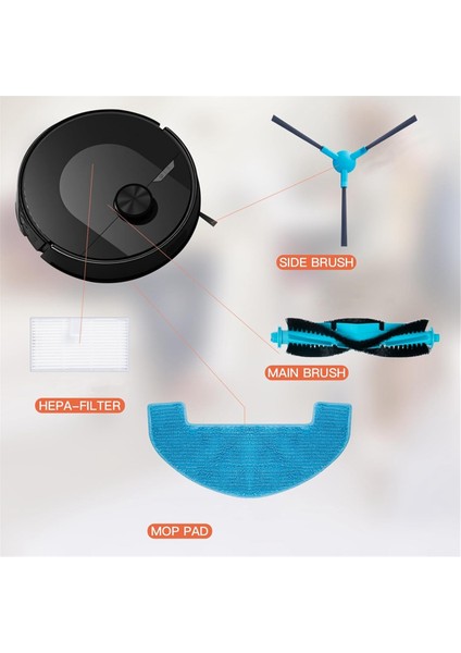 Ultenik D10 Robot Için Vakum Süpürge Ana Yan Fırça Hepa Filtreler Mop Bezi Yedek Parçalar Aksesuarlar (Yurt Dışından) fiyatları